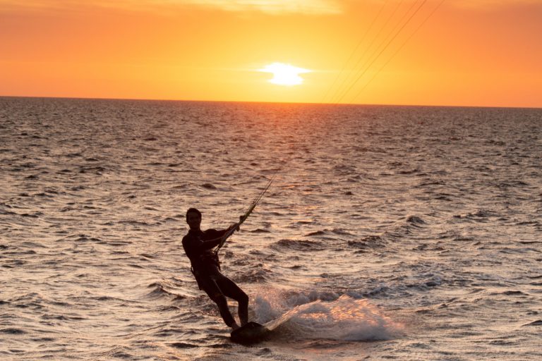 learning kitesurfing